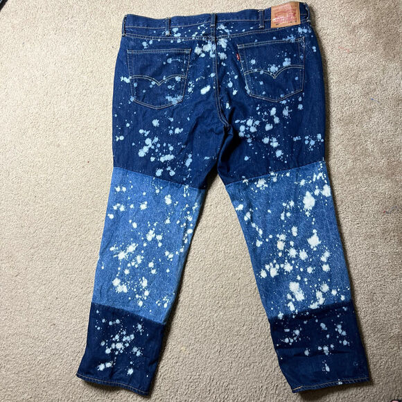 Levis Mens Size 40X32 541 Jeans Bleach Splatter Color Block Unique Streetwear - Picture 3 of 6